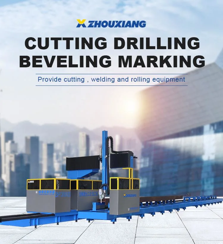 CNC 3D Laser Bevelling Cutting Drilling Machine for H/I/U Beam Steel