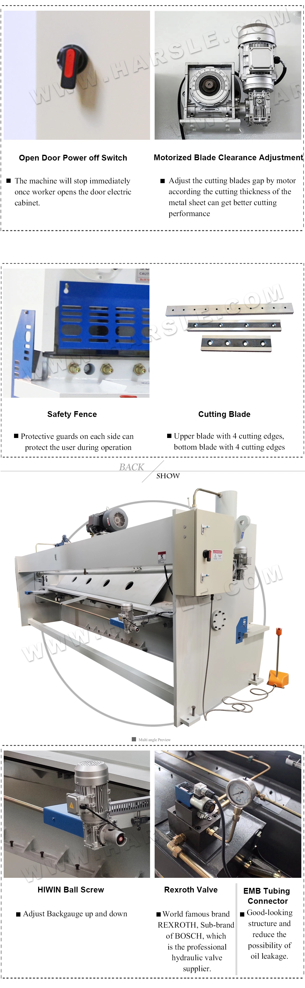 New Stype CNC Iron Guillotine Cutting Shear for Sheet Metal