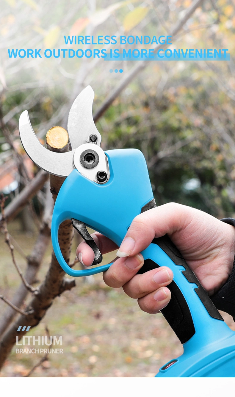 Suca Sc-8605 40mm Li-ion Battery Cordless Professional Garden Branches Cutter-Power Tools/Electric Pruning Shears