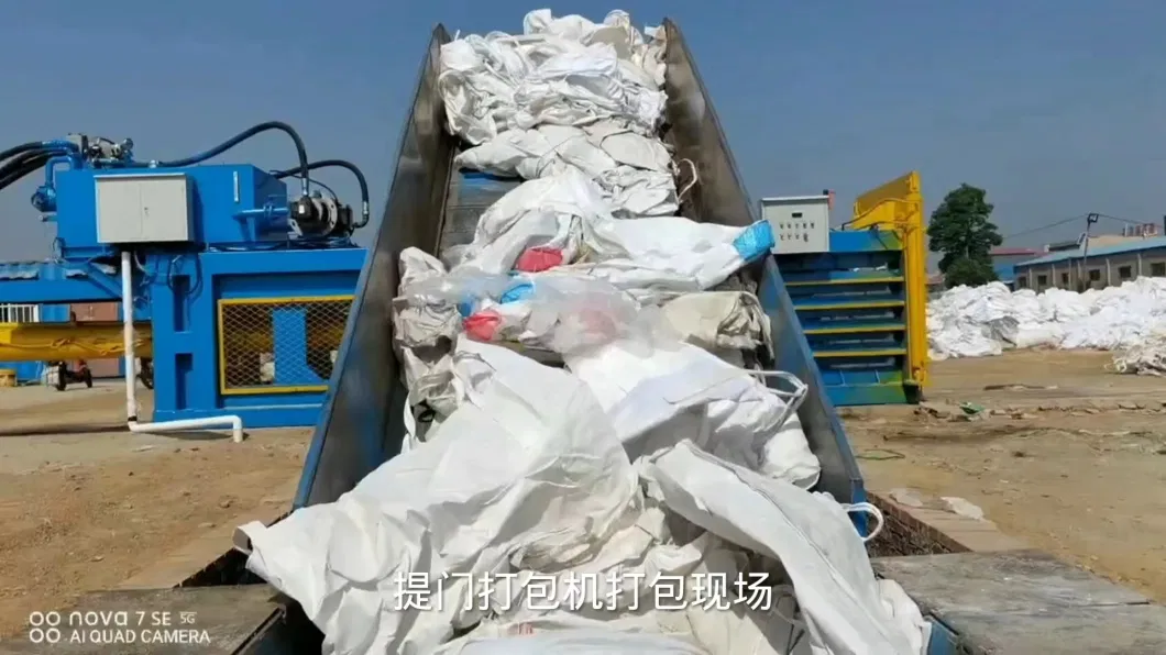 OEM Automatic Hydraulic Horizontal Baler Press for Plastic Cardboard Bales