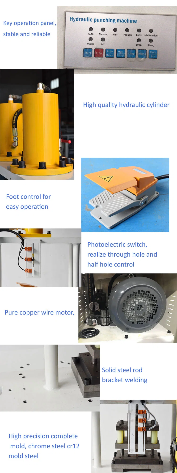 China H30A Manufacturer Hydraulic Press Punching Machine/Hole Punching Machine Price