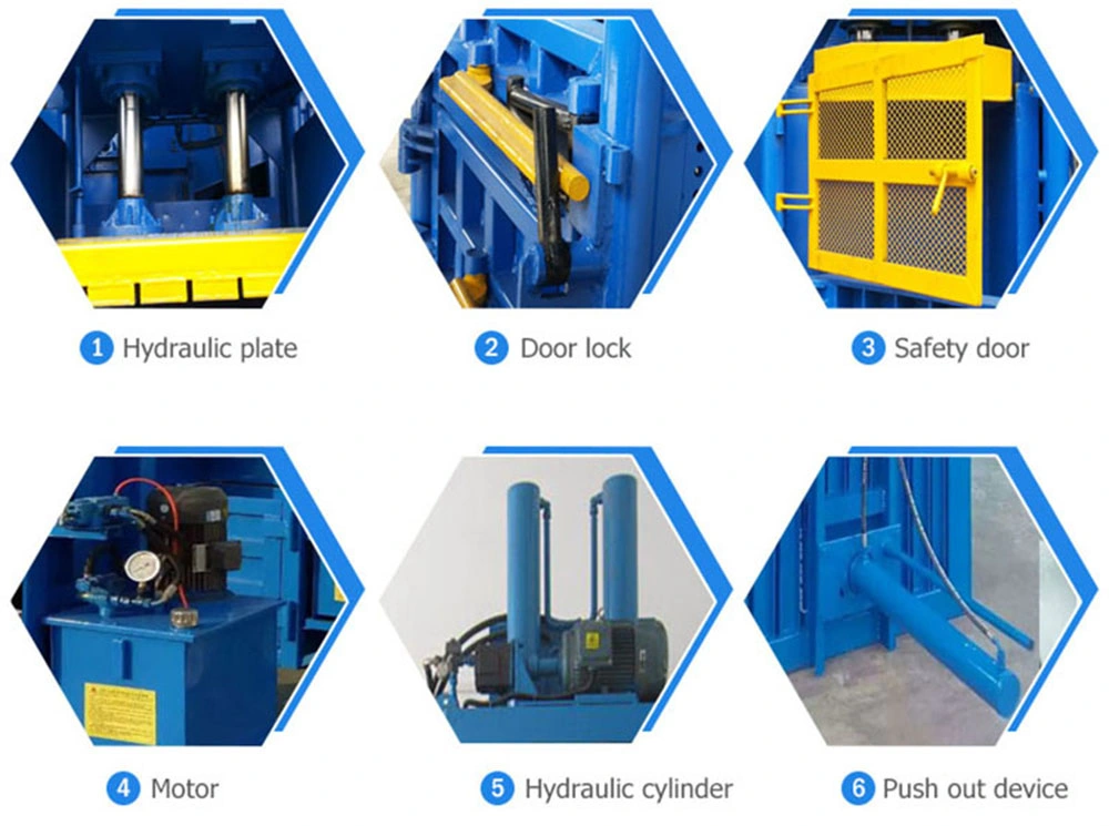 Baler Machine Compress Press Baling Machine Hydraulic Press Baler Operation Scrap Baling Press