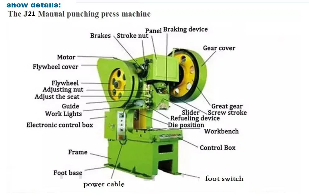 Mechanical J21 Punch Press with Variety Function
