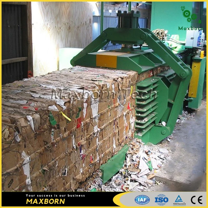 Maxborn Brand Factory Direct Price Packing Machine Occ Paper Carton Cardboard Recycling Machine Hydraulic Horizontal Press Equipment