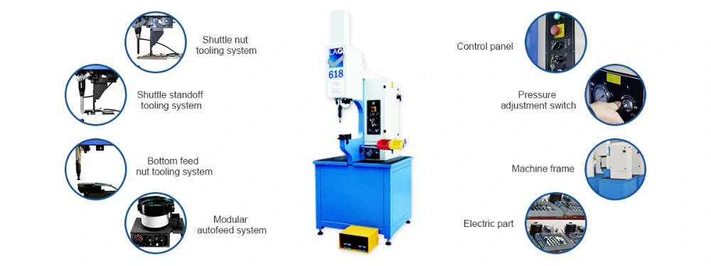 Lag 618-Plus Easy Operation Press Fastener Hydraulic Insertion Machine