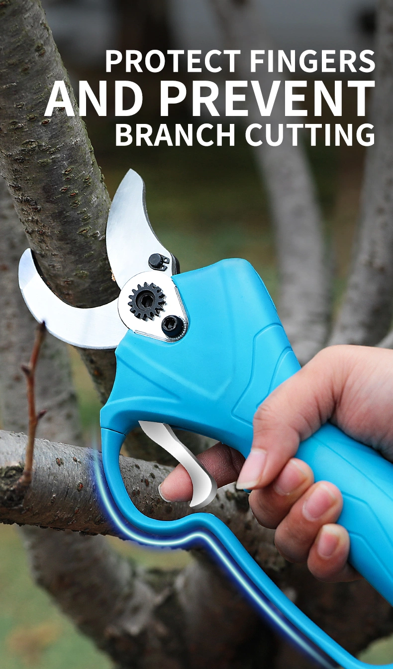 Professional 40mm Electric Fruit Pruning Shear/Electric Bypass Pruner Lightweight Portable Built-in Battery Pruning Shears