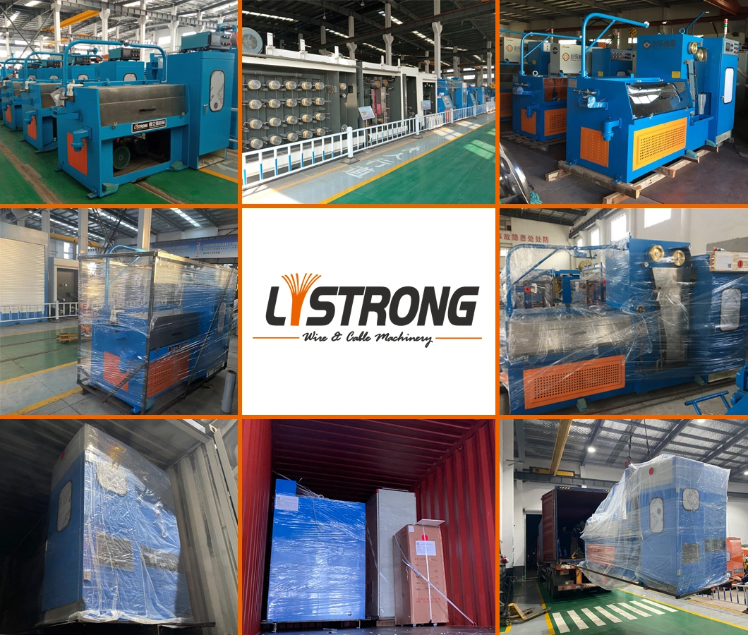 Listrong 0.1-0.4mm Fine Bare Copper Multi Wire Drawing Machine with Continuous Annealing