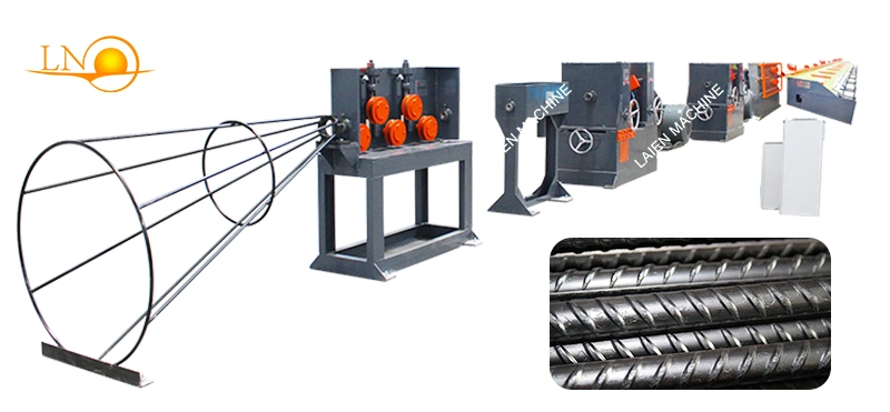 Deformed Steel Wire Rod Making Production Line 4-12mm Three Side Cold Ribbed Wire Making Machines