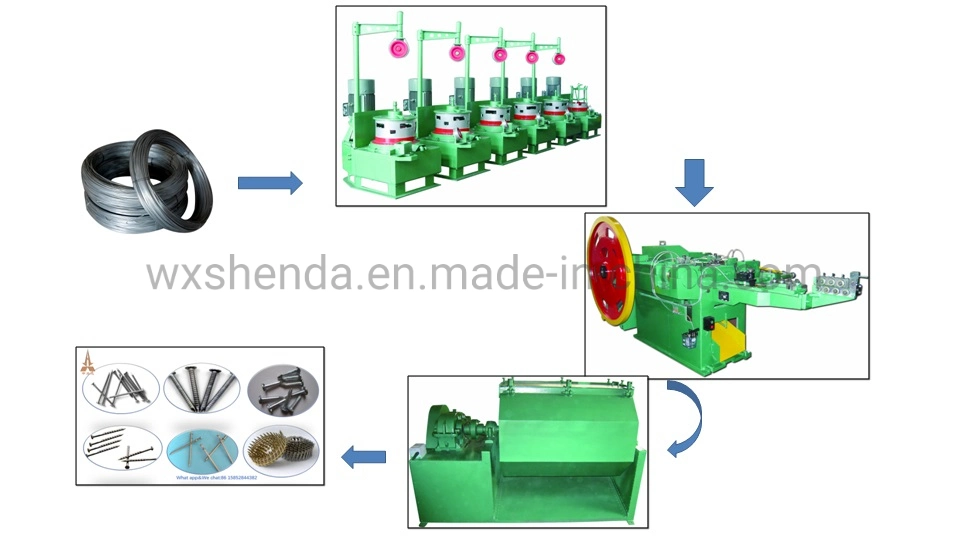 Pulley -Type Carbon Steel Wire Drawing Machine