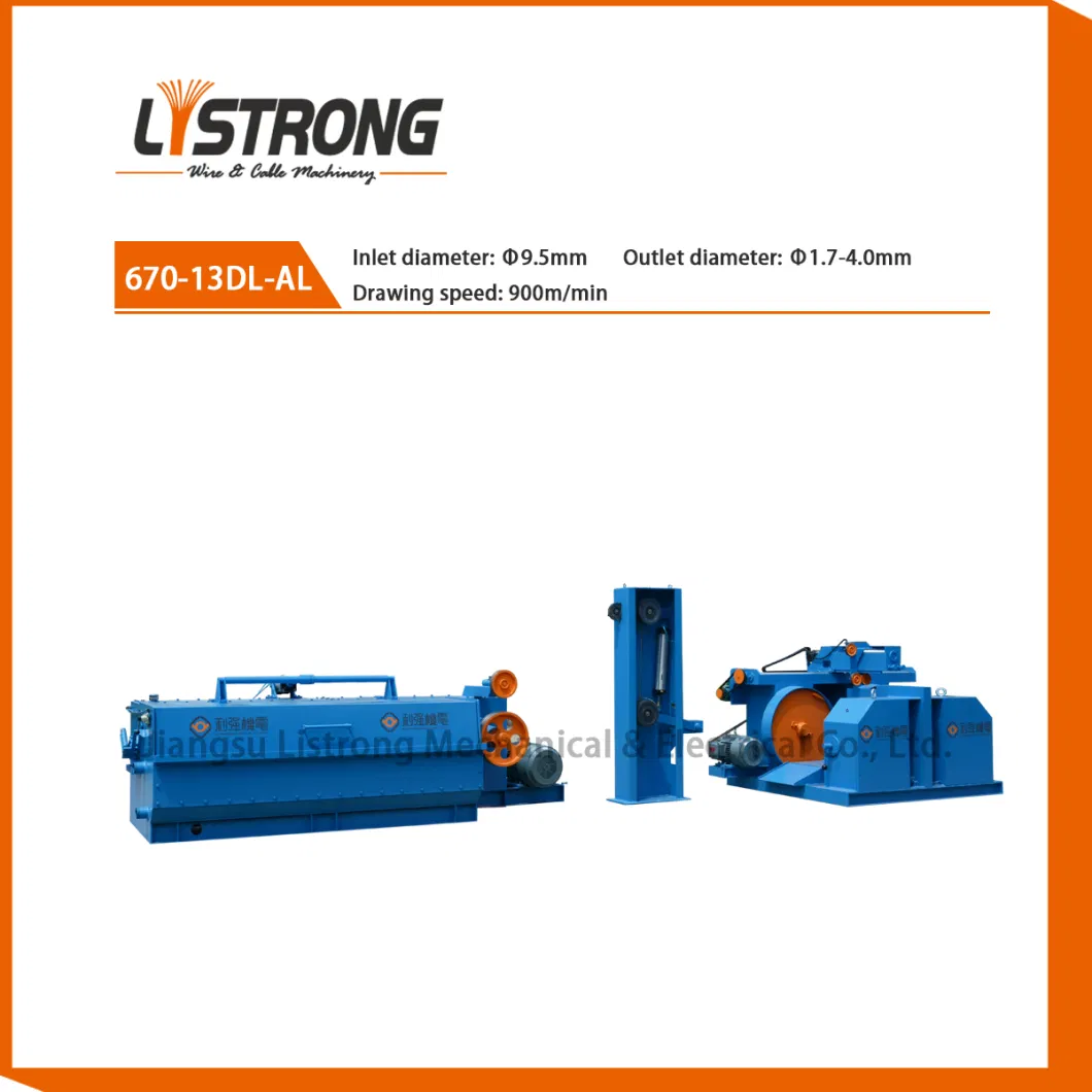 Listrong 1.7-4.0mm Aluminum Wire Electric Cable Wire Drawing Machine with Best Price