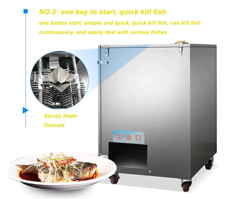 Small Explosive Commercial Automatic Descaling Back Opening Belly Opening Fish Kill Machine