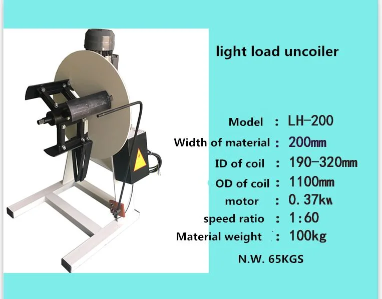 New Design Automatic Light Hydraulic Uncoiler for Steel Strip Coil