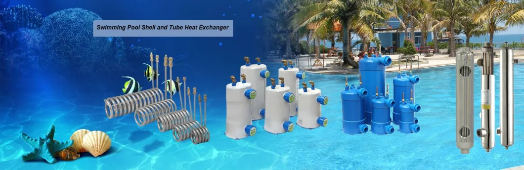 Heat Exchanger Pool, Heat Exchanger Pool Titanium, Heat Exchanger Shell and Coil