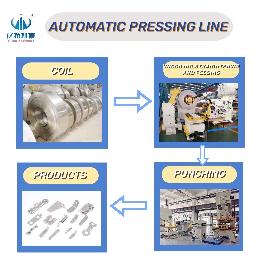 2 in 1 Uncoiler Stand Metal Straightening Servo Feeder for Stamping Press