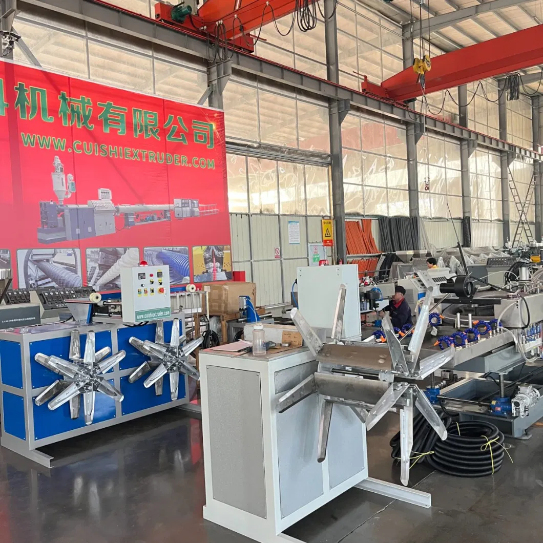 Manufacturer PA/PP/PE Gi Electrical Pipe Corrugated Flexible Pipe Cable Protection Hose Production Line