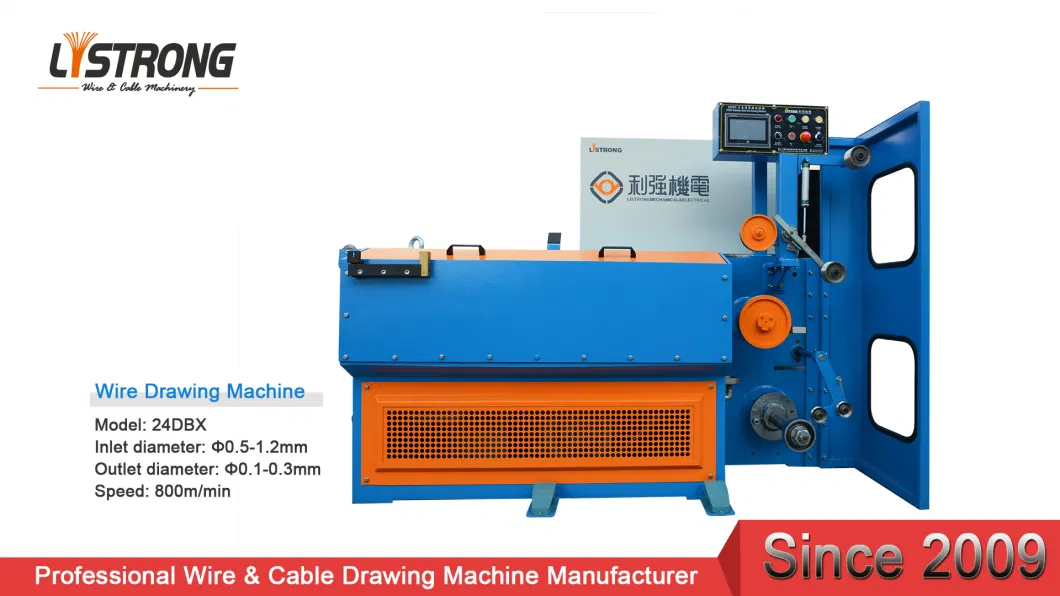 Listrong 0.1-0.3mm Bare Stainless Steel Horizontal Wire Drawing Machine