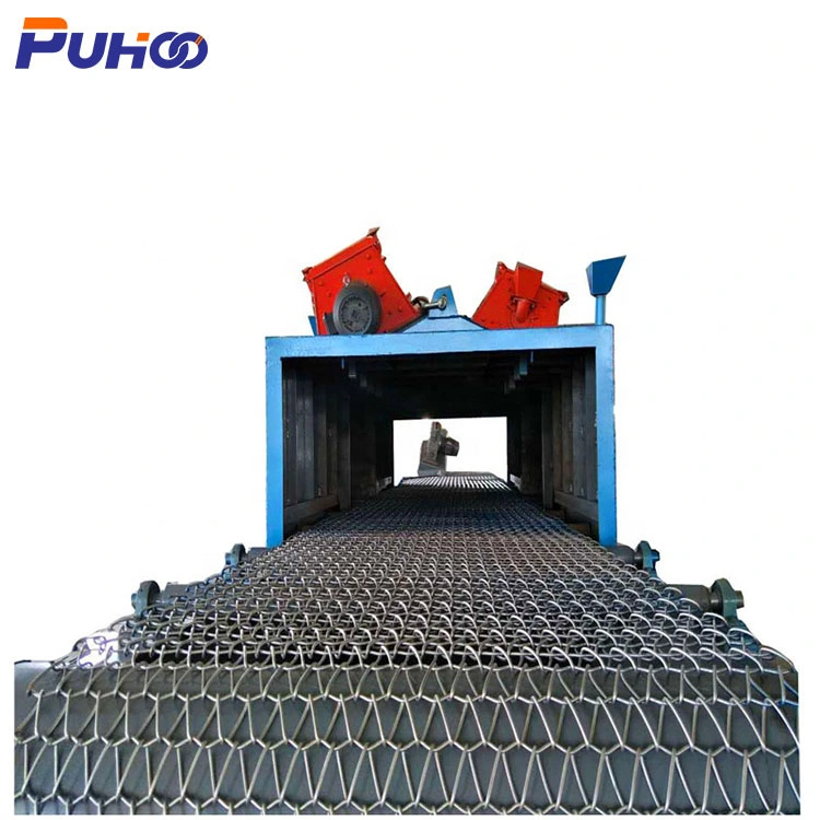 Roller Conveyor Wire Mesh Belt Shot Blasting Machine