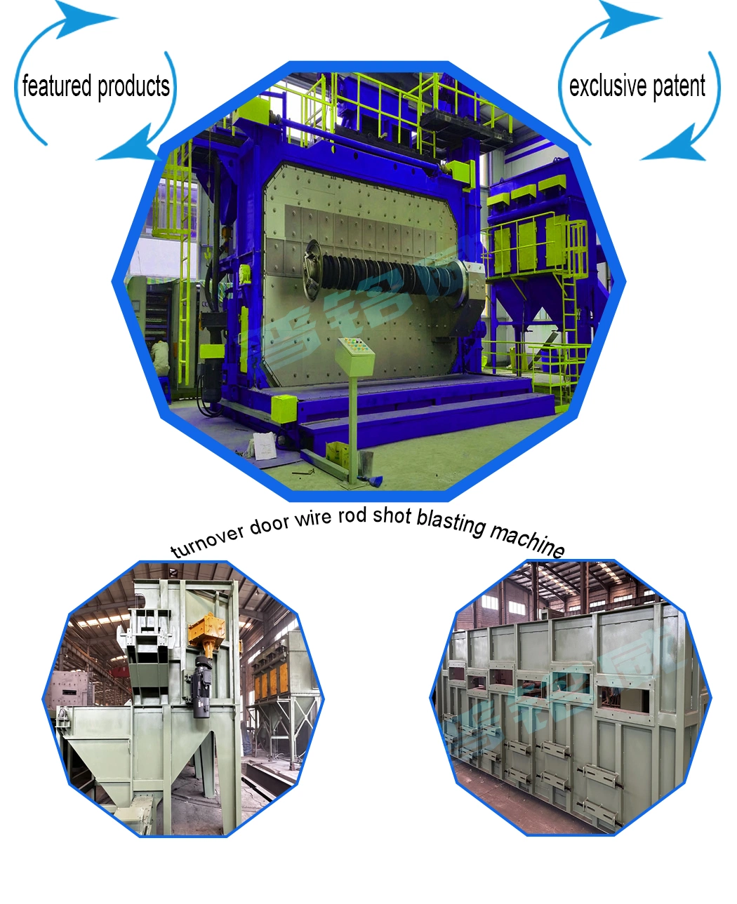 Wire Rod Coil Shot Blasting Machine Used on Welding Wire Descaling