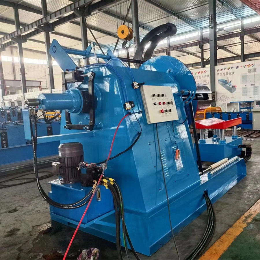 Galvanized Steel Coil Hydraulic Decoiler 10tons 5 Tons Automatic Uncoiler for Roof Machine