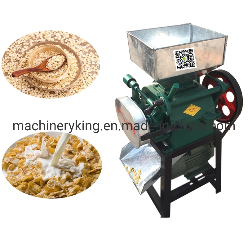 Cereal Wheat Corn Flakes Flaking Mill Oats Flakes Making Press Machine
