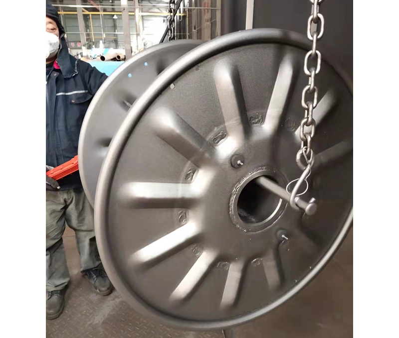 2024 Shanghai High Dimensional Accuracy Metal Flange Process Bobbin Steel Bobbin Spool Drum
