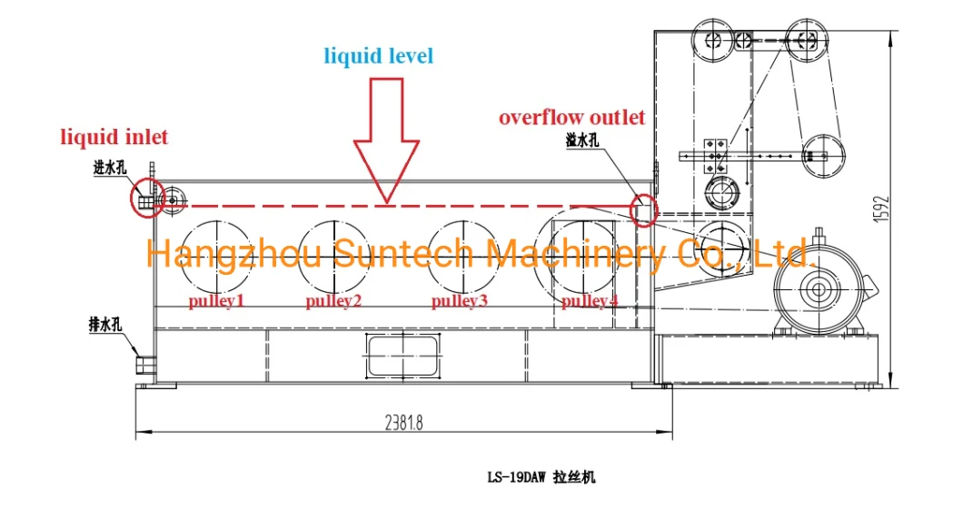 Wet Water Tank Super Fine Micro Wire Drawing Machine for Woven Wire Mesh