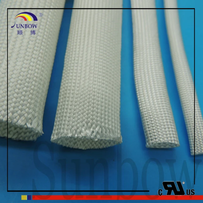 High Temperature and Heat Resistant Insulation Material Fiberglass Braided Thermal Insulationi Sleeve