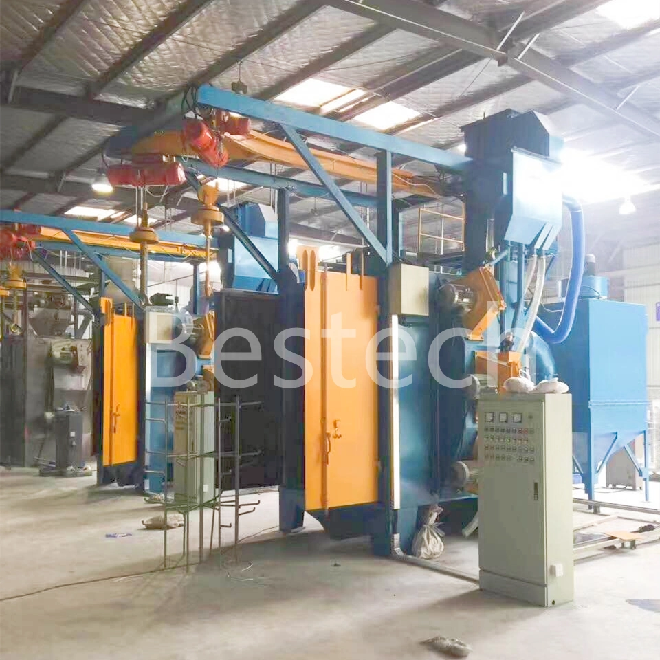 Hanger Type Derusting Descaling Shot Blasting Peening Machine