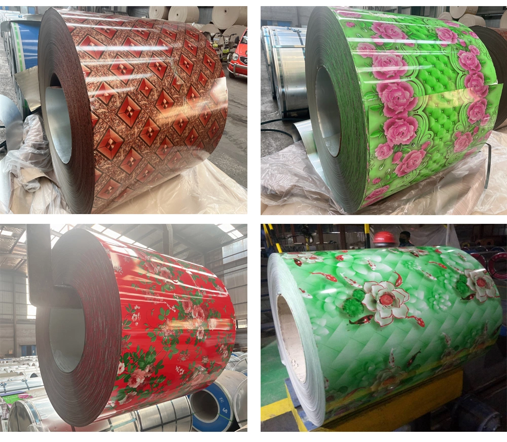 PPGI Prepainted Galvanized Color Coated Steel Coil Dx52D Dx51d ASTM Galvanized PPGI Steel Coil