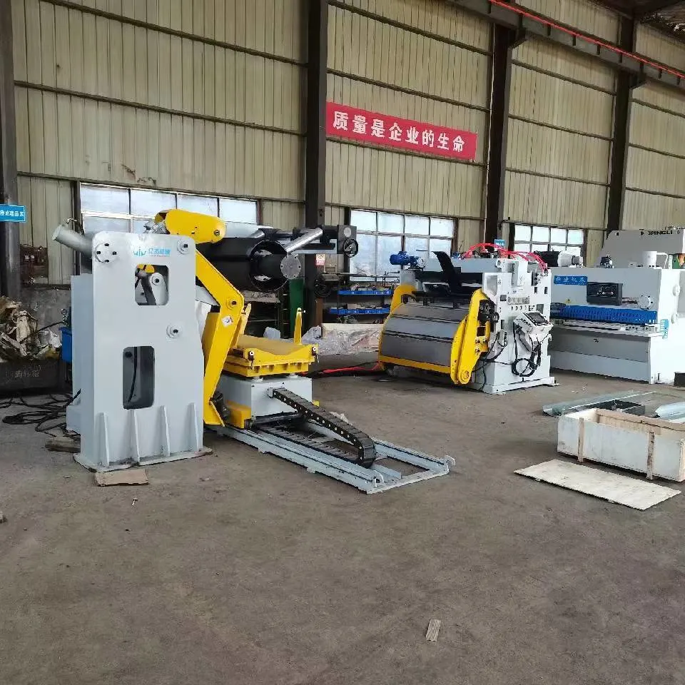 Hydraulic Expansion Heavy Duty Thick Plate Metal Straightening Machine and Uncoiler for Feeding Coil