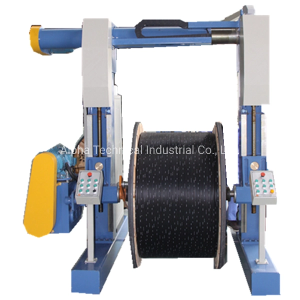 Cable Drum Winding Hydraulic Cantilever Take-up Machine with Traverse for