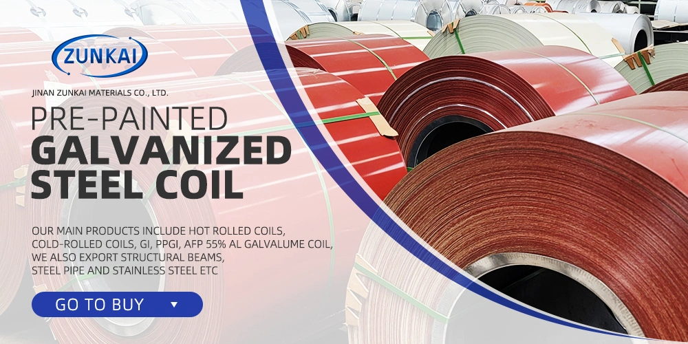 PPGI Prepainted Galvanized Color Coated Steel Coil Dx52D Dx51d ASTM Galvanized PPGI Steel Coil