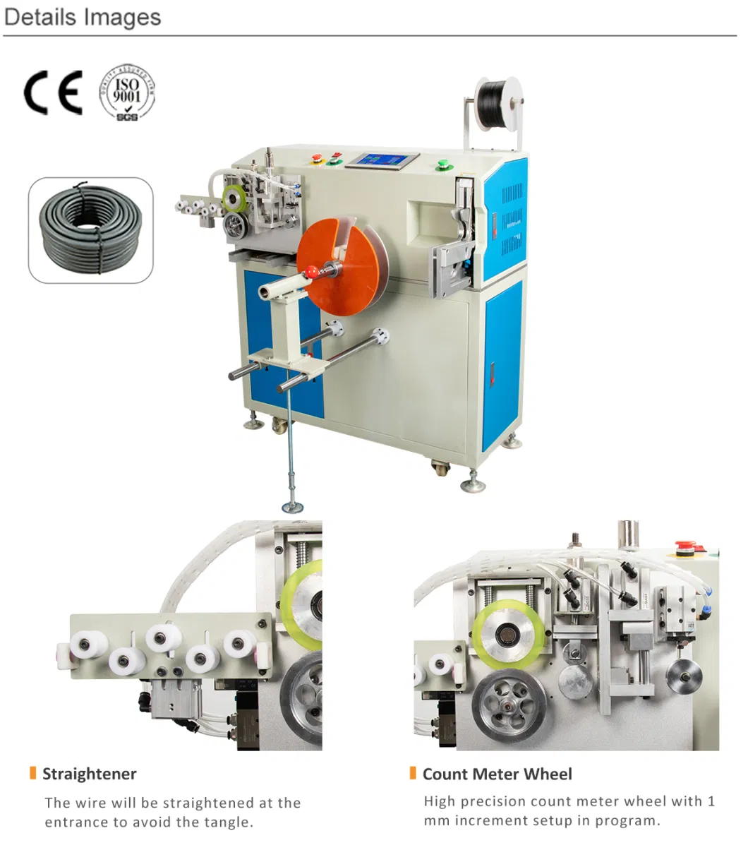 Eastontech Fixed Length Cutting Wire Cable Winding and Tying Machine