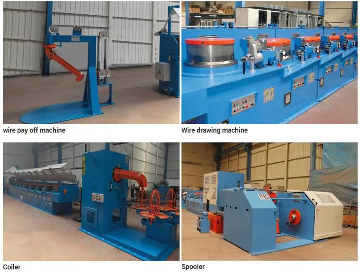 High Speed Automatic Winding System Low Carbon Straight Line Wire Drawing Machine