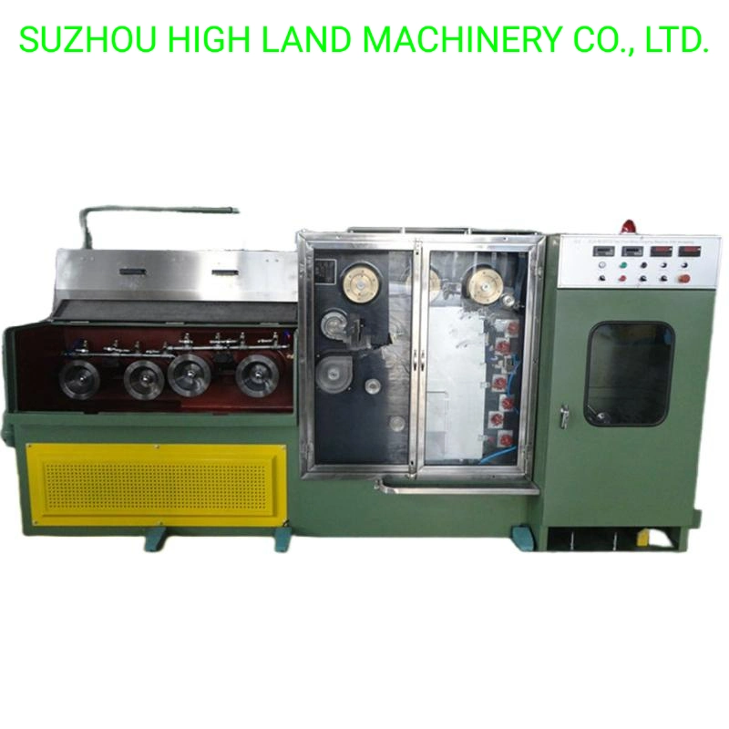 Dual/Double Fine Copper Wires Drawing Machinery with Continuous Online Annealing