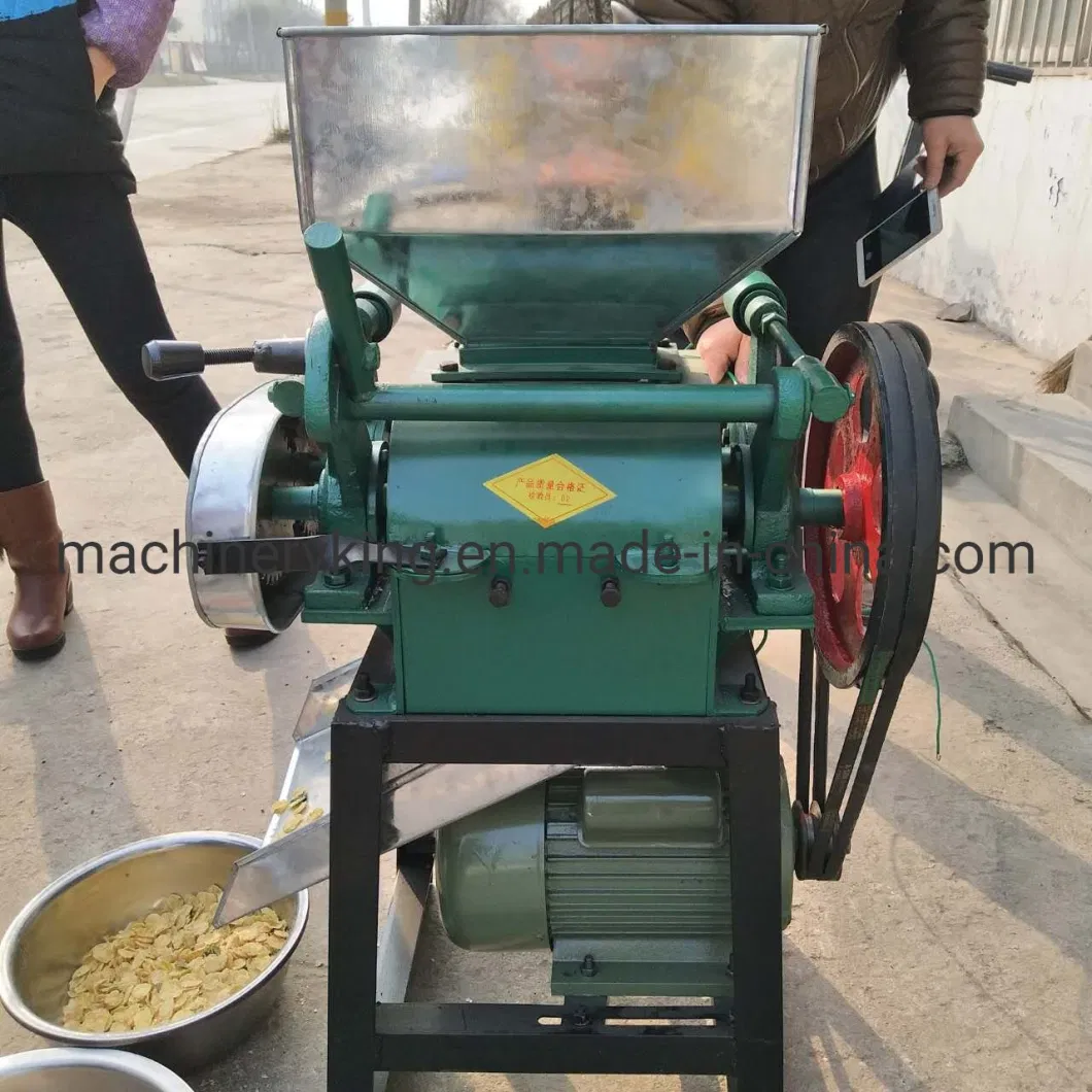 Multifunctional Corn Flakes Wheat Flatting Mill Cereal Grains Flattening Machine