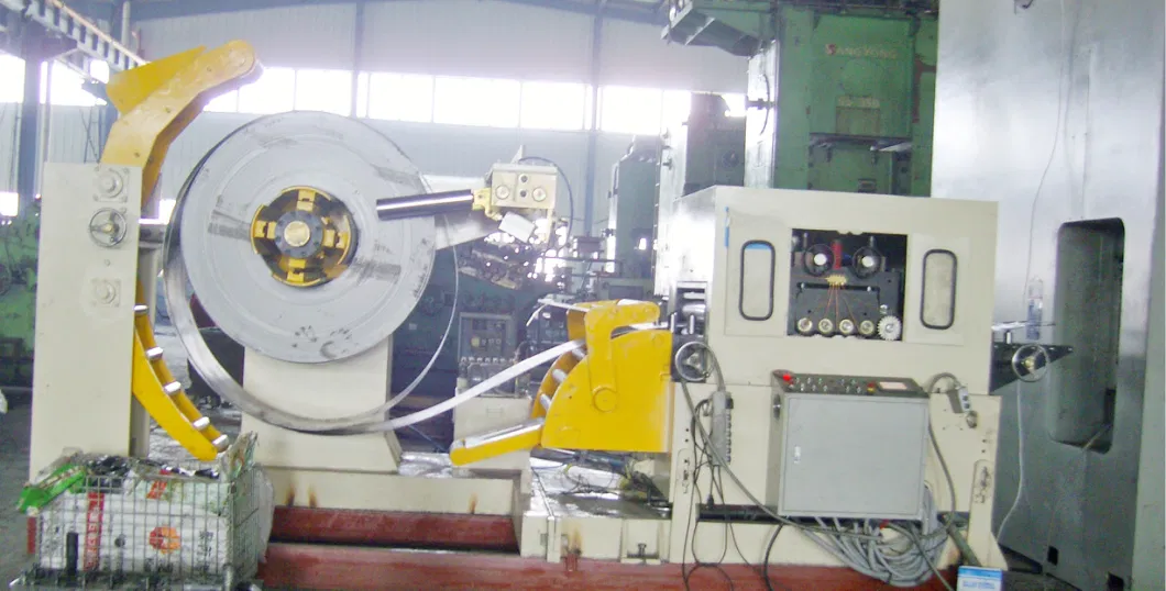 Hydraulic Expansion Heavy Duty Thick Plate Metal Straightening Machine and Uncoiler for Feeding Coil