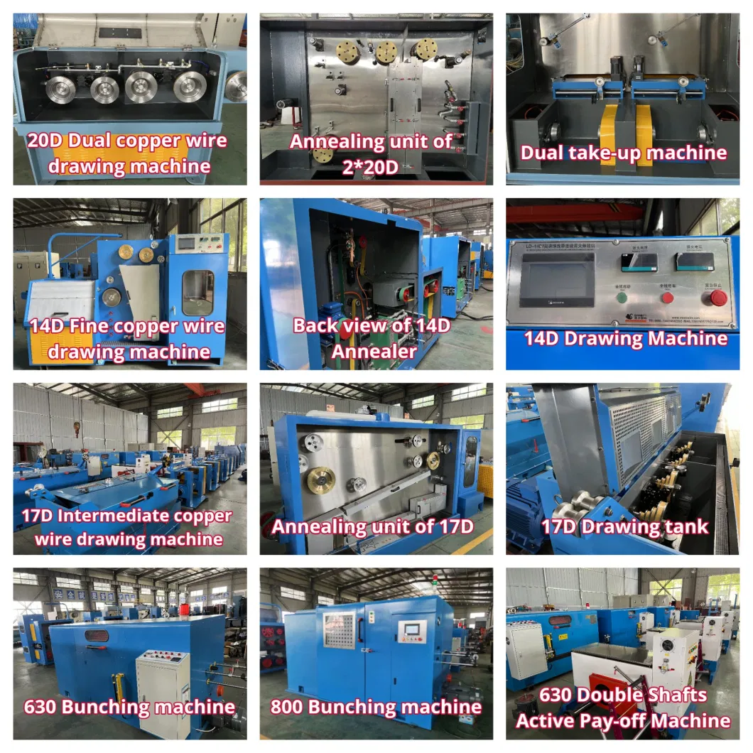 8 Heads 22 Dies Multi Copper Wire Drawing Machine with Annealing Machine/22D Multi Wire Drawing Machine