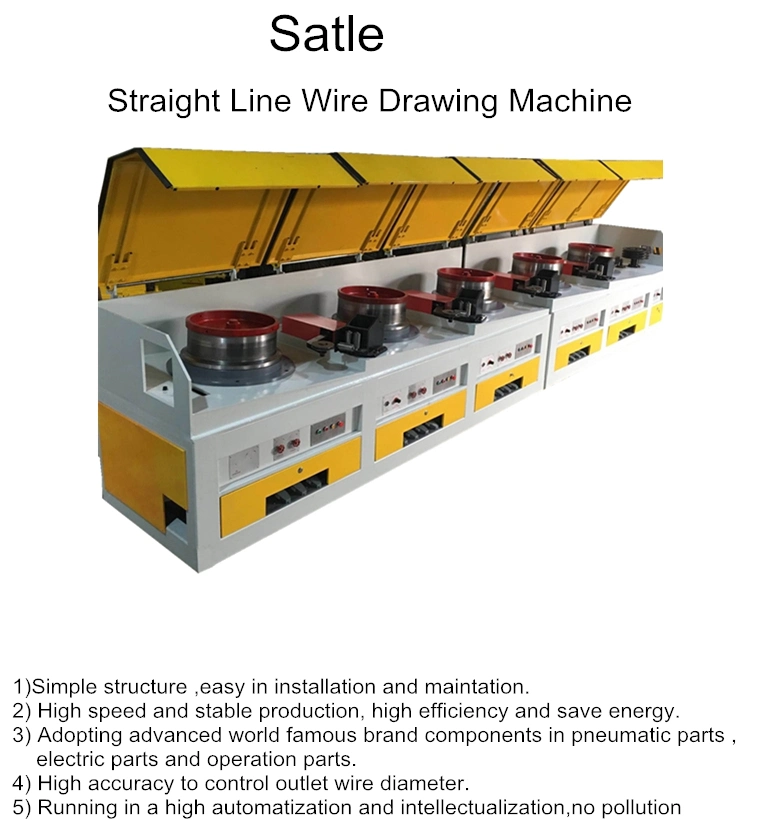 Efficient High Carbon Steel Wire Straight Line Wire Drawing Machine