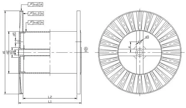 Big Drum Corrugated Bobbin Large Electrical Cable Spools