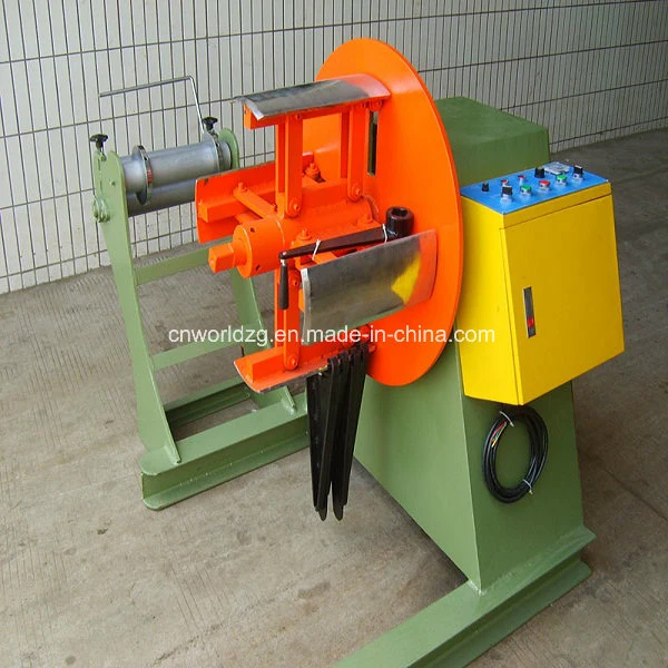 Coil Sheet Uncoiler with Motor and Optional Hydraulic Trolley