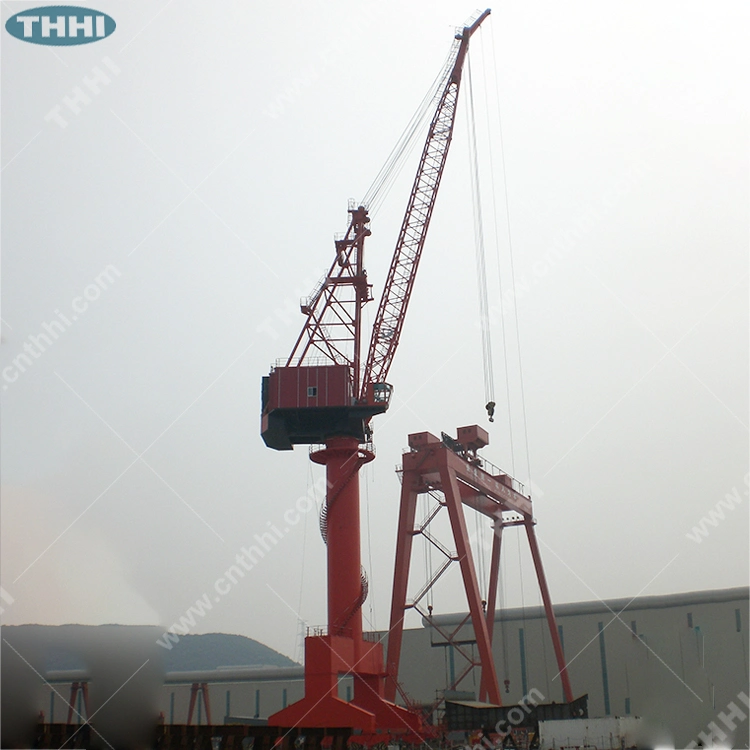 Fixed Crane Harbor Lifting Machine Wireluffing Type