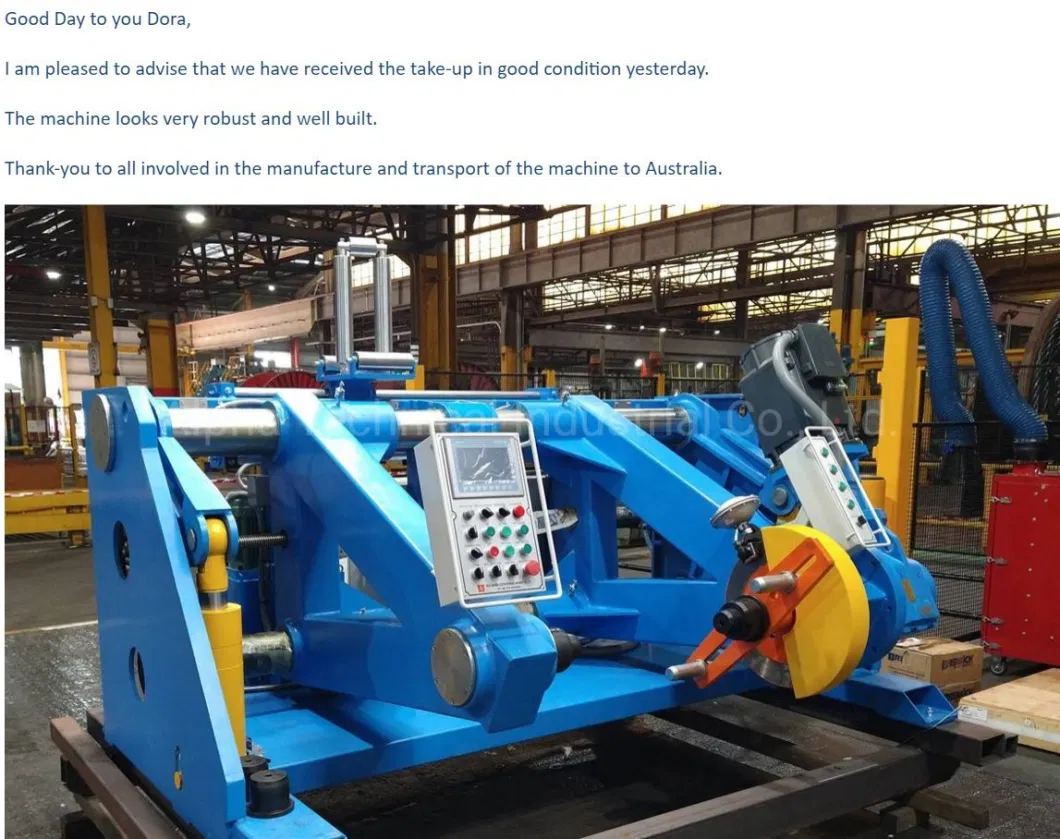 Pn630/1250 Cable Reeling Machine Take up&amp; Pay off with Sliding Arms for Drums