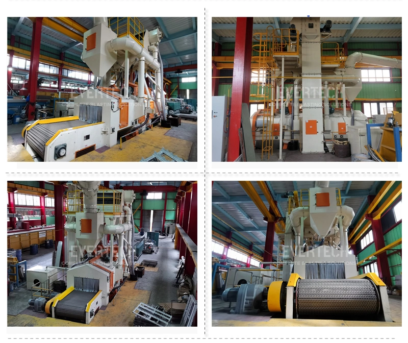 Metal Wire Mesh Belt Shot Blasting Machine for Foundry Castings Forgings Die Castings Surface Cleaning