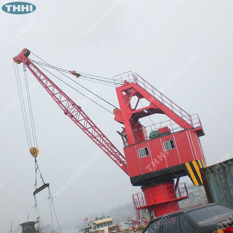 Fixed Crane Harbor Lifting Machine Wireluffing Type