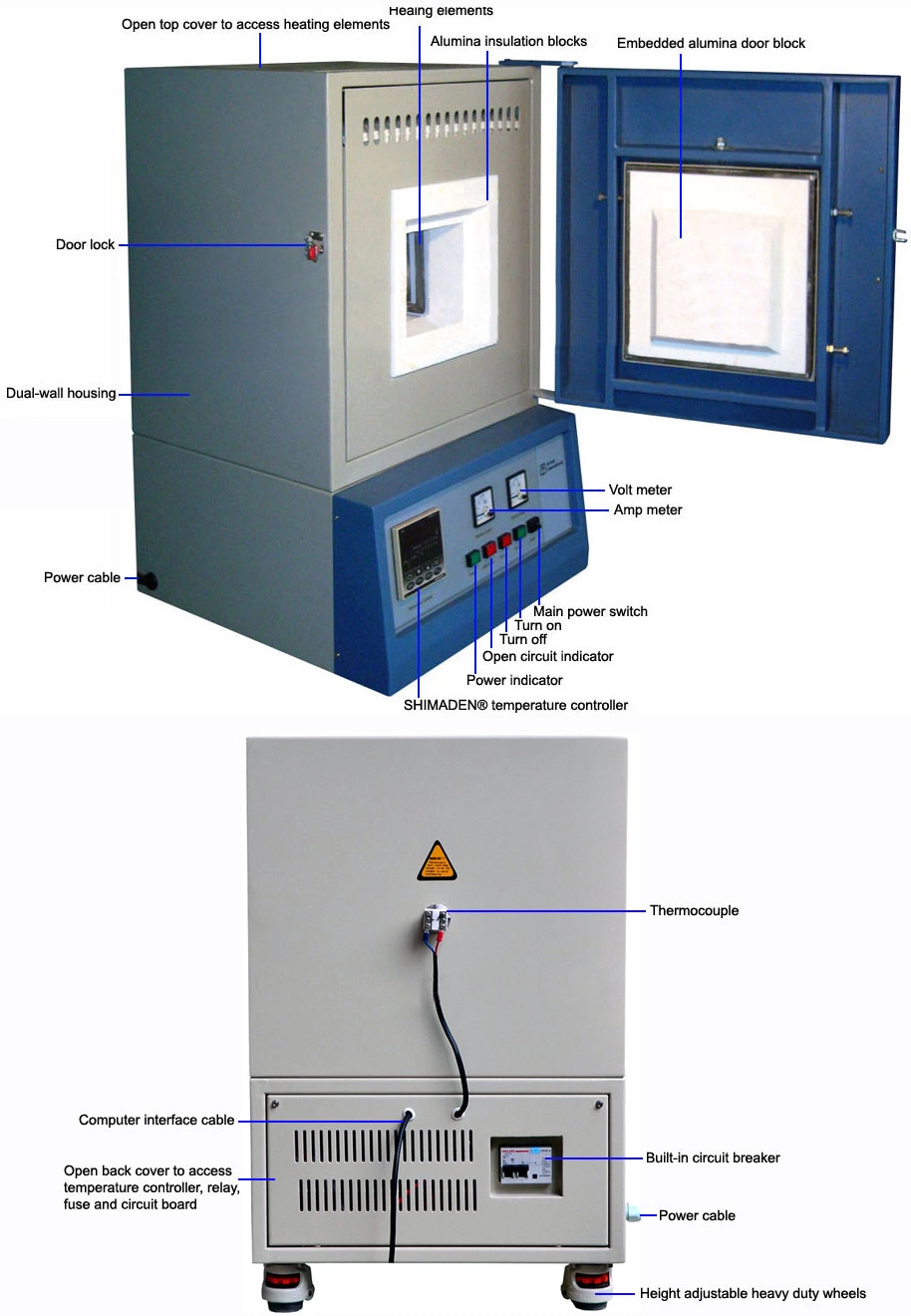 TMAXCN Brand 1200c 1400c 1600c Mini Muffle Box Furnace