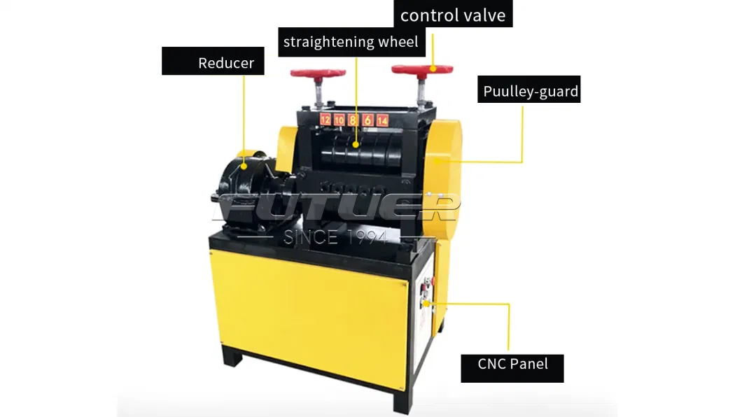 Fully Automatic Scrap Steel Rebar Two-Roller Scrap Wire Straightening Machine