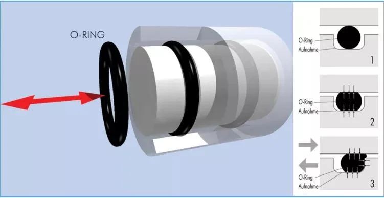 High Security Bluecolour NBR EPDM FKM HNBR As568 PTFE O Rings for Industrial Machine