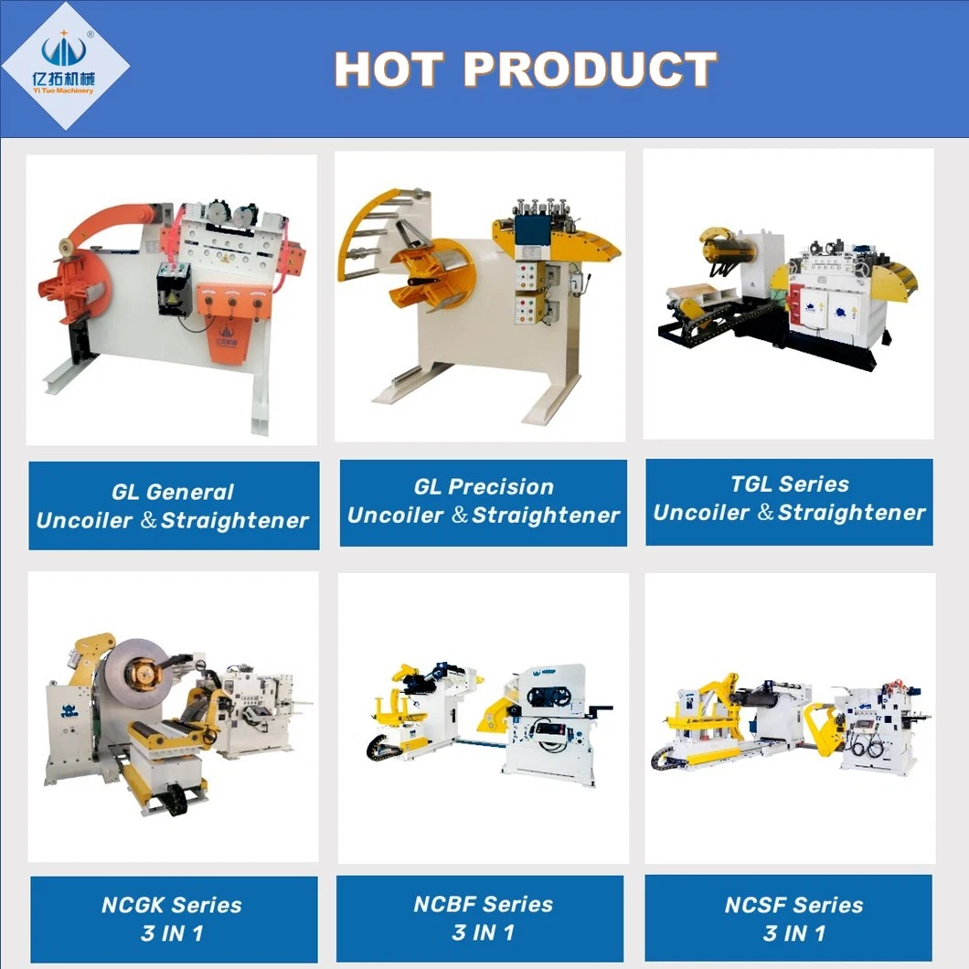 Metal Coil Automation Uncoiler Straightening Servo Feeder Machine with Hydraulic Shearing Tool