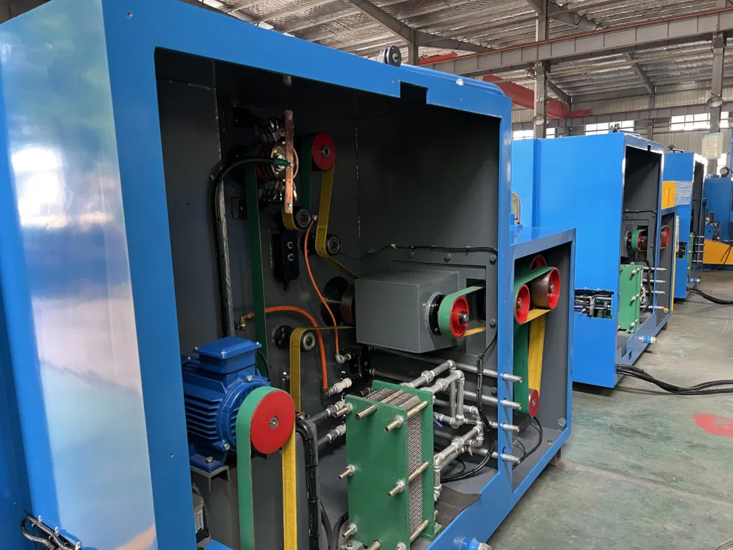 High Speed Copper Fine Wire Drawing Machine with Annealing / Max 14Dies for Copper Cable Conductor Production